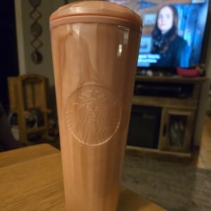 Starbucks Coral Swirl Tumbler